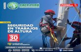 SEGURIDAD EN TRABAJOS DE ALTURA - CACP Perú · 2020-05-25 · SEGURIDAD EN TRABAJOS DE ALTURA CERTIFICADO POR 20 HORAS ACADÉMICAS DURACIÓN 2 SESIONES HORARIO Sábado 9.00 am -