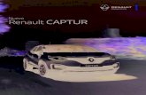 Captur CATALAGO BAJA - Renault Ecuador · Tarjeta de encendido Mandos al volante Volante forrado en cuero Botón eco mode Sensor de luz Sensor de lluvia Aire acondicionado Manual