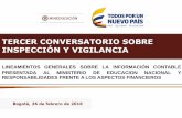 TERCER CONVERSATORIO SOBRE INSPECCIÓN Y VIGILANCIAsancionatorios.mineducacion.gov.co/files/conve/... · LEY 1740 – 23/12/2014 ... REPORTE DERECHOS PECUNIARIOS pecuniarios@mineducacion.gov.co