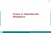 Tema 4: Simulación dinámica. - UPM · 4. El sistema de ecuaciones se resuelve de forma directa y simultánea. Pasos para establecer la simulación: Simuladores orientados a ecuaciones
