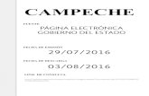 CAMPECHE - Gobierno | gob.mx Federativas... · Programa para el Desarrollo Profesional Docente TIPO Básico (PRODEP) 2015 ... para la Nómina Educativa y Gasto Operativo 2016 (FONE)