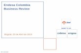 Endesa Colombia Business Review...1998 2012 11.489 13.294 Generación (GWh) 16% 1998 2012 1998 2012 166 14 Disparos Origen Interno Hidráulicos 1998 2012 Ampliación de la capacidad