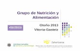 Grupo de Nutrición y Alimentaciónzahartzaroa.artematiconorte.com/pdf/alimentacion/Gestion Dietas21 … · Grupo de Nutrición y Alimentación Otoño 2013 Vitoria-Gasteiz. La comida