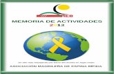 MEMORIA DE ACTIVIDADES 2013 - AMEB · Asociación Madrileña de Espina Bíﬁ da 4 La Asociación Madrileña de Espina Bíﬁ da (AMEB), es una asociación sin ánimo de lucro, declarada
