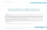 Autocuidado y adherencia en pacientes con falla cardiaca · 2018-10-29 · Autocuidado y adherencia en pacientes con falla cardiaca 139 AÑO 7 - VOL. 7 N” 2 • CH˝A, COLOMBIA
