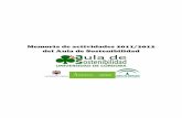 Memoria de actividades 2011/2012 del Aula de Sostenibilidad · 2020-04-28 · “Proyecto Andalucía Ecocampus”, de modo que ambas instituciones asumen el compromiso de aportar