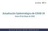 Actualización Epidemiológica de COVID-19comisca.net/sites/default/files/20200503 Actualización COVID-19.pdf · dilatación cervical y prolapso de membranas; movimientos fetales