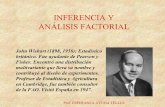 INFERENCIA Y ANÁLISIS FACTORIALocw.upm.es/pluginfile.php/1288/mod_label/intro/anal_mult_3 (1).pdf · INFERENCIA Y ANÁLISIS FACTORIAL John Wishart (1898, 1956): Estadístico británico.