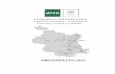 CENTRO ASOCIADO DE ALZIRA-VALENCIA DE LA UNEDtransparencia.unedvalencia.es/.../12/presupuesto2015.pdf · 2015-12-04 · disminución de la recaudación de las tasas por matrícula