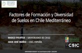Factores de Formación y Diversidad de Suelos en Chile ...clacs.org/presentaciones/2-PresentacionesOrales/783.pdf · Número de especies biológicas o tipos de suelo que ocurren en
