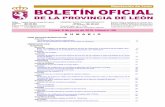 Diputación de León BOLETÍN OFICIAL...Vegacervera Cuenta General del ejercicio económico 2015 ..... 39 Villasabariego Tasa del servicio de abastecimiento de Mancomunidades de Municipios
