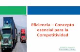 Eficiencia Concepto esencial para la Competitividadproyectos.andi.com.co/SBCB/Documents/Eficiencia... · del vehículo ( mejoramientos en rendimiento de combustible, llantas, aceites,