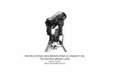 INSTRUCCIONES RESUMIDAS PARA EL MANEJO DEL … · MANEJO DE TELESCOPIO MEADE LX90. Utilizando las teclas 5 (imagen anterior) el telescopio se moverá en horizontal y ... (Aire + habitación