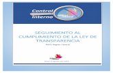 SEGUIMIENTO AL CUMPLIMIENTO DE LA LEY DE TRANSPARENCIA · 2018-11-01 · INFORMES Y SEGUIMIENTOS DE CONTROL INTERNO CÓDIGO: 2016 F-CMC.02 - 01 VIGENTE A PARTIR DE: Página 2 de 38