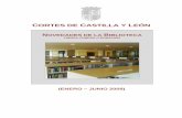 BIBLIOTECA DE LAS CORTES DE CASTILLA Y LEÓN · cortes de castilla y leÓn novedades de la biblioteca libros compra o donaciÓn (enero – junio 2009)