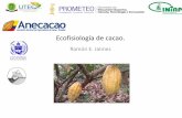 Ramón E. Jaimezanecacao.com/uploads/SEMINARIOS/ucsg/fisiologia-cacao-1.pdfEXPANSION DEL CACAO EN AFRICA PAISES PRODUCTORES DE CACAO 51 países 3.960.000 ton. Países productores de