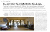 El mobiliari de Josep Goday per a les escoles de l’Ajuntament de … · 2017-09-15 · l’Assessoria Tècnica de la Comissió de . Cultura a inicis del mes d’agost de 1917. 1.