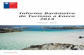 Informe Barómetro de Turismo a Enero 2014 · 2017-11-30 · 5 Llegada de turistas extranjeros al país según nacionalidad Llegadas enero Variación Participación (ene) 2008 2013