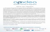 NOTA DE PRENSA · 2020-03-16 · NOTA DE PRENSA La Asociación Panameña de Aseguradores (APADEA), organización sin fines de lucro, creada en 1952 con el objetivo de fomentar, difundir