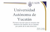 Universidad Autónoma de Yucatán · La Universidad Autónoma de Yucatán es una institución que contribuye a la formación humana y profesional y la generación del conocimiento,