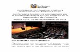 Sociedades Vulnerables: Medios y Democracia en América ... · Sociedades Vulnerables: Medios y Democracia en América Latina Conferencia Académica pronunciada por el Presidente