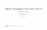 Open Budget Survey 2019 · se hace referencia al siguiente comunicado de la Secretaría de Hacienda y Crédito Público: Comunicado No. 27, para la administración de 2018: El Ejecutivo