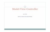 Model-View-Controller · Model-View-Controller. Objetivo Separar dados ou lógica de negócios (Model) da interface do usuário (View) e do fluxo da aplicação (Control) A idéia