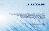 Características y criterios de protección de las estaciones … · 2012-06-19 · Recomendación UIT-R M.1902 (01/2012) Características y criterios de protección de las estaciones