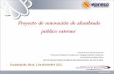 Proyecto de renovación de alumbrado público exteriorweb2.famp.es/recsa/Documentos/jornada_ecoadaptacion/...• y seguridad industrial de fechas 24-10-95, 20-3-96 y 11-6-98. • •