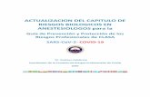 ACTUALIZACION DEL CAPITULO DE RIESGOS BIOLOGICOS EN … · 2020-03-25 · RIESGOS BIOLOGICOS EN ANESTESIOLOGOS para la Guía de Prevención y Protección de los Riesgos Profesionales