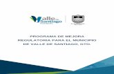 PROGRAMA DE MEJORA REGULATORIA PARA EL MUNICIPIO DE …valledesantiago.gob.mx/images/POMMR.pdf · 2017-04-04 · Procesos administrativos simplificados, homologados y ... modernización