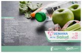 Semana de la Salud AYUNTAMIENTO 2017 · 2017-05-12 · IV SEMANA de la Salud 2017 #lasaludmascercadeti Del 15 al 19 Mayo Colaboradores UGC de Cantillana Centros educativos de Tocina