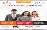 international accredited Líder Coach Certiﬁcado · 2015-01-14 · ci a international accredited Más información San Salvador, El Salvador Taller 1 Modelo ontológico y sistémico