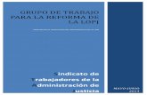 GRUPO DE TRABAJO PARA LA REFORMA DE LA LOPJ - Completo ... DE TRABAJO... · Régimen de organización y funcionamiento de la administración al servicio de los Tribunales CAPÍTULO