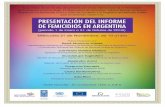 PRESENTACIÓN DEL INFORME DE FEMICIDIOS EN ARGENTINA · PRESENTACIÓN DEL INFORME DE FEMICIDIOS EN ARGENTINA (periodo 1 de Enero a 31 de Octubre de 2018) En el marco de los 16 días