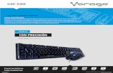 KM-500 - Vorago · El kit de teclado y mouse gaming KM-500 de Vorago será tu mejor aliado para vencer las batallas más difíciles gracias al diseño ergonómico e iluminación que