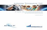 Informe Trimestral TIC - Evaluamos · tor TIC en Colombia, así como de seguir proporcionando servicios de valor agregado para nuestros afiliados, la CCIT presenta la primera edición