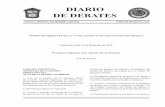 DIARIO DE DEBATES€¦ · Celebrada el día 13 de Diciembre de 2012. Presidente Diputado José Alfredo Torres Huitrón. ... y se derogan las fracciones I, III y IV del artículo 66,