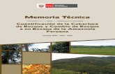 Memoria Técnica - MINAM … · Memoria Técnica Cuantificación de la Cobertura de Bosque y Cambio de Bosque a no Bosque de la Amazonía Peruana Periodo 2000 - 2005 - 2009 Ministerio