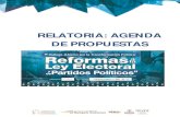 RELATORIA: AGENDA DE PROPUESTAS - Fundacion Esquipulas · 2015-06-16 · Demandar de la clase política apertura al diálogo sincero, ... RELATORIA: AGENDA DE PROPUESTAS . Diálogo