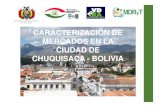 CARACTERIZACION DE MERCADOS EN LA CIUDAD DE CHUQUISACA ... · •El departamento de Chuquisaca cuenta con 10 provincias y 29 Municipios . Las provincias con mayor potencial productivo