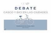 IG34 Debate en la red casco y bici en las ciudades - Gesop · DE LA BICI EN LAS CIUDADES Más del 90% de la población y de los ciclistas comparten esta opinión 15% DE CICLISTAS