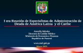 I era Reunión de Especialistas de Administración de Deuda ...bdigital.binal.ac.pa/bdp/artpma/deuda de america latina.pdf · El Manejo de la Deuda Pública y la Política Fiscal