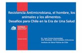 Resistencia Antimicrobiana, el hombre, los animales y los ... · Virales Estudio de Prevalencia Vigilancia Agentes responsables IAAS, Control de Infecciones MINSAL. ... • Seguimiento