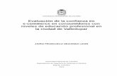 Informe de ejecución de la metodología para la evaluación de la ... · metodología para la evaluación de la confianza de los consumidores con niveles de formación profesional