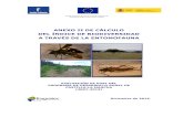 ANEXO II DE CÁLCULO DEL ÍNDICE DE BIODIVERSIDAD ......2 Evaluación de la biodiversidad en forestaciones de tierras agrarias en Castilla-La Mancha Indicador específico para medir
