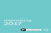 memòria 2017€¦ · • CD Sabadell Centre • CD Torre Romeu • CD Onyar • Apartaments Mion • Apartaments Agustí Montal Mutuam Collserola • Habitatges tutelats i CD Espanya