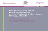 Programa Nacional para la Igualdad entre Mujeres y …archivos.diputados.gob.mx/Centros_Estudio/ceameg/inform...Posteriormente, el 18 de agosto de 2009 el titular del Poder Ejecutivo