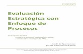 Evaluación Estratégica con Enfoque de Procesos · 2019-05-14 · Enfoque de Procesos 10 de agosto de 2018 Producto 1. Análisis y valoración del diseño y orientación a resultados