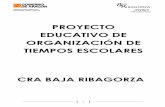 PROYECTO EDUCATIVO DE ORGANIZACIÓN DE ...crabajaribagorza.catedu.es/wp-content/uploads/2018/03/...Proyecto educativo de innovación 2.1. Justificación de la propuesta de innovación